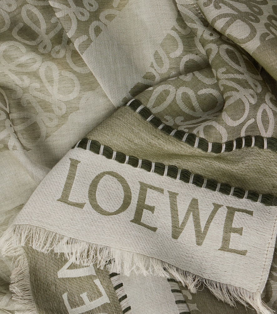  Loewe Loewe Anagram Cotton Jacquard Scarf 