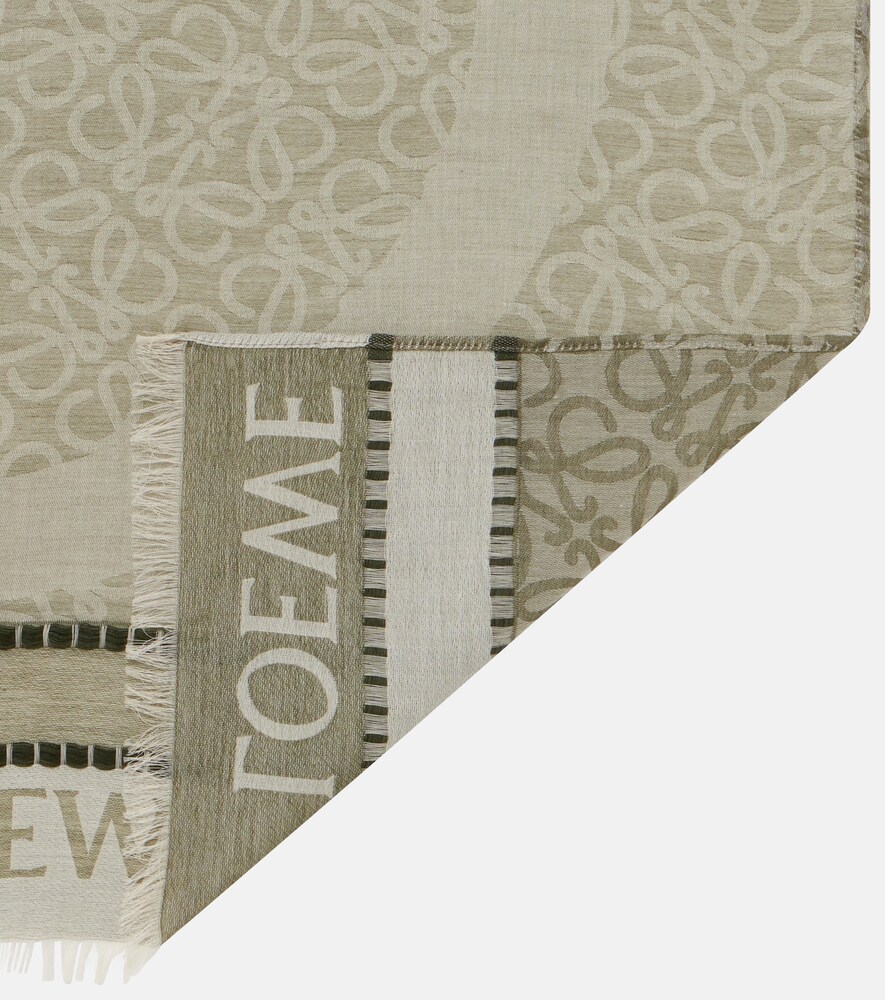  Loewe Loewe Anagram Cotton Jacquard Scarf 