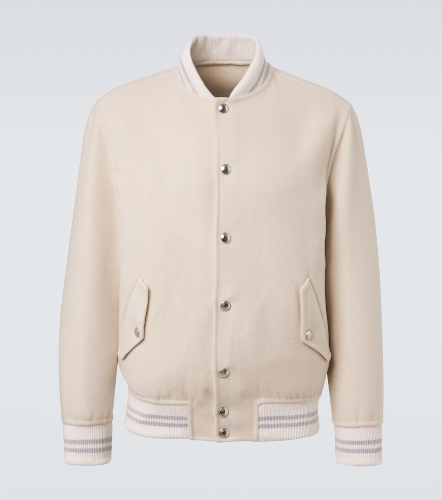 Collegejacke aus Wolle und Kaschmir