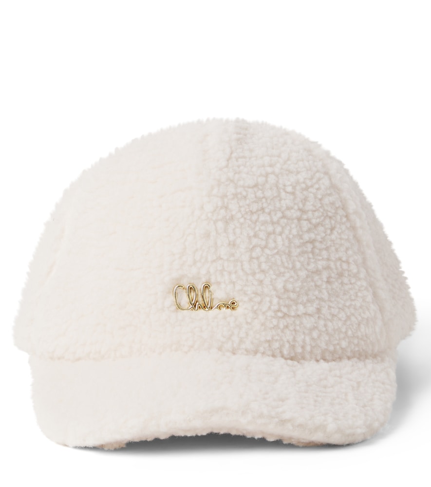 Chloé Kids Baseballkappe aus Teddy