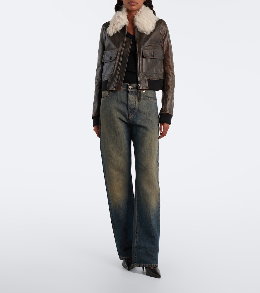 Shearling-Trimmed Jacket
