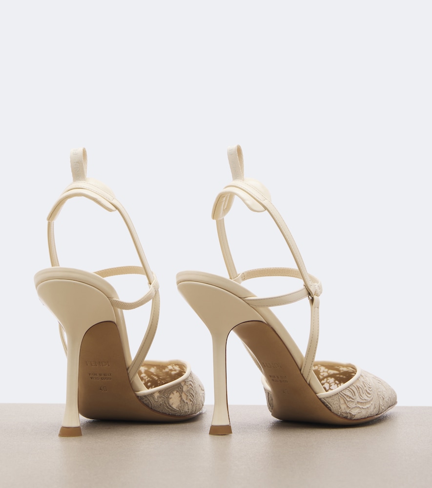 Very Colibrì Floral Lace Slingback