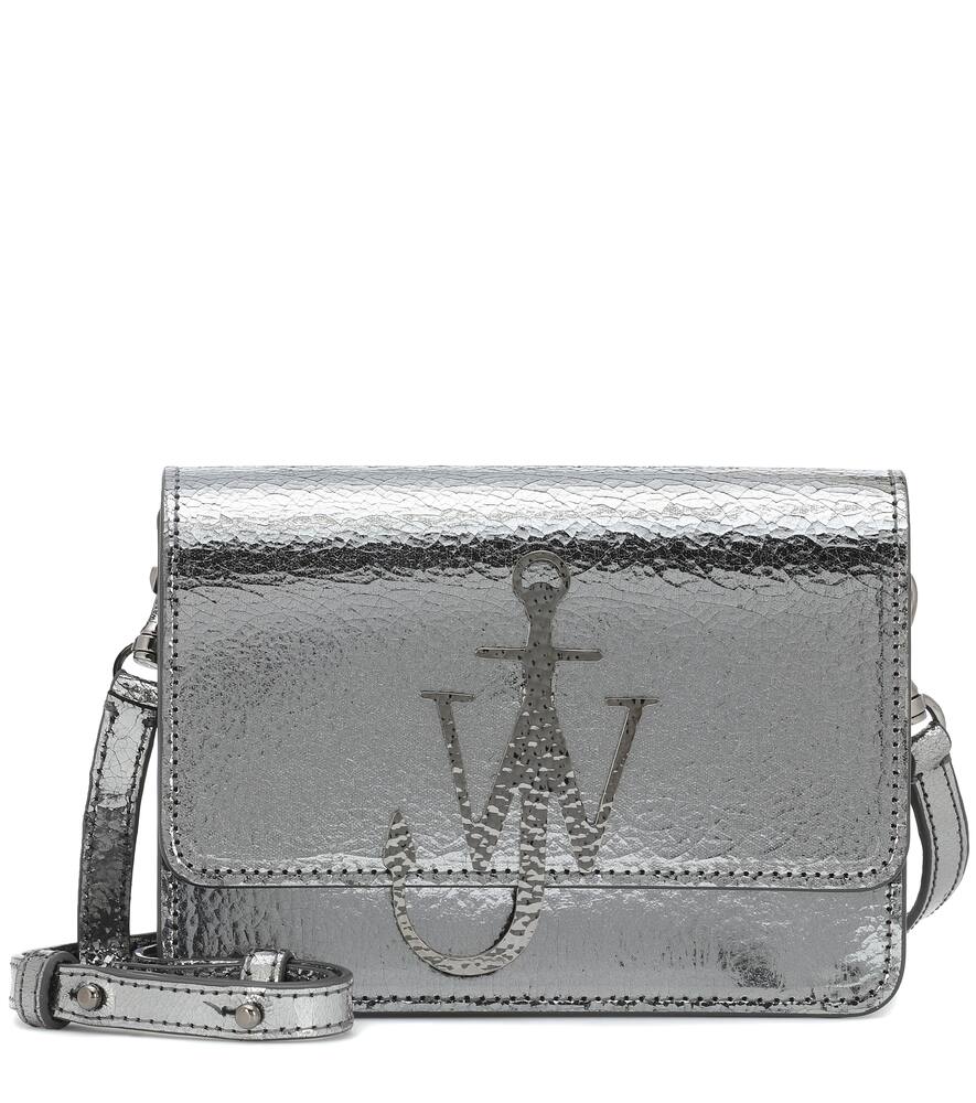 Click to view more detailed imagery on our partner's website Jw Anderson Logo Leather Shoulder Bag In Silver