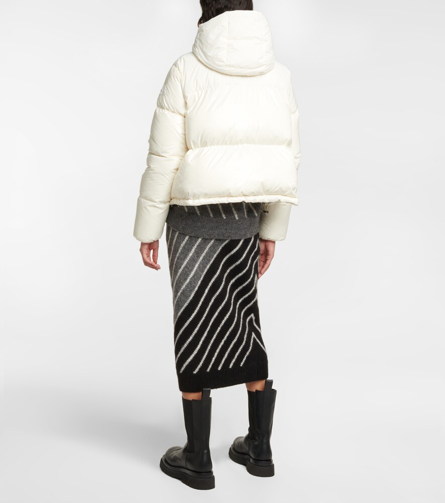 Moncler Black Down Danubelong Coat 