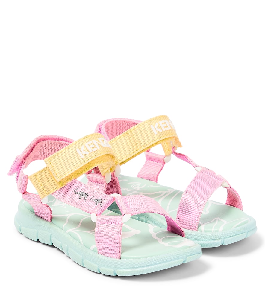 Kenzo Kids Logo printed sandals