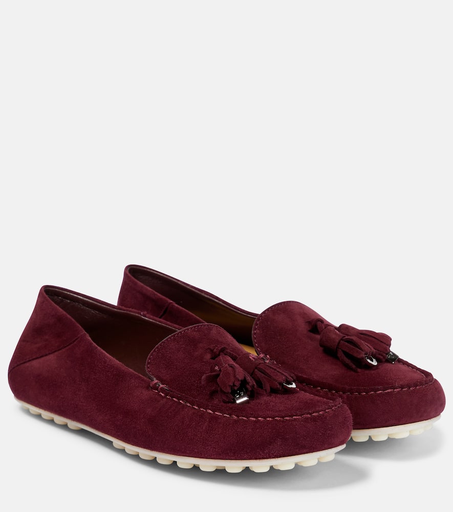 Dot Sole suede moccasins