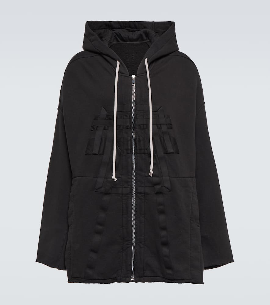 Zip-up cotton hoodie