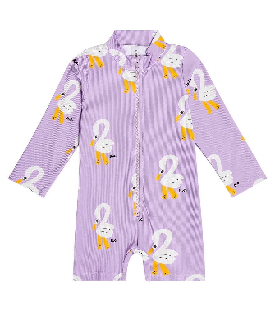 Bobo Choses Baby Printed Rashguard Swimsuit In Lavender