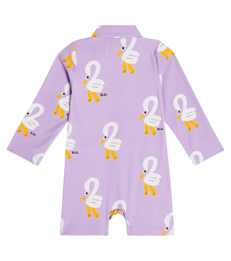 Bobo Choses Baby Printed Rashguard Swimsuit In Lavender
