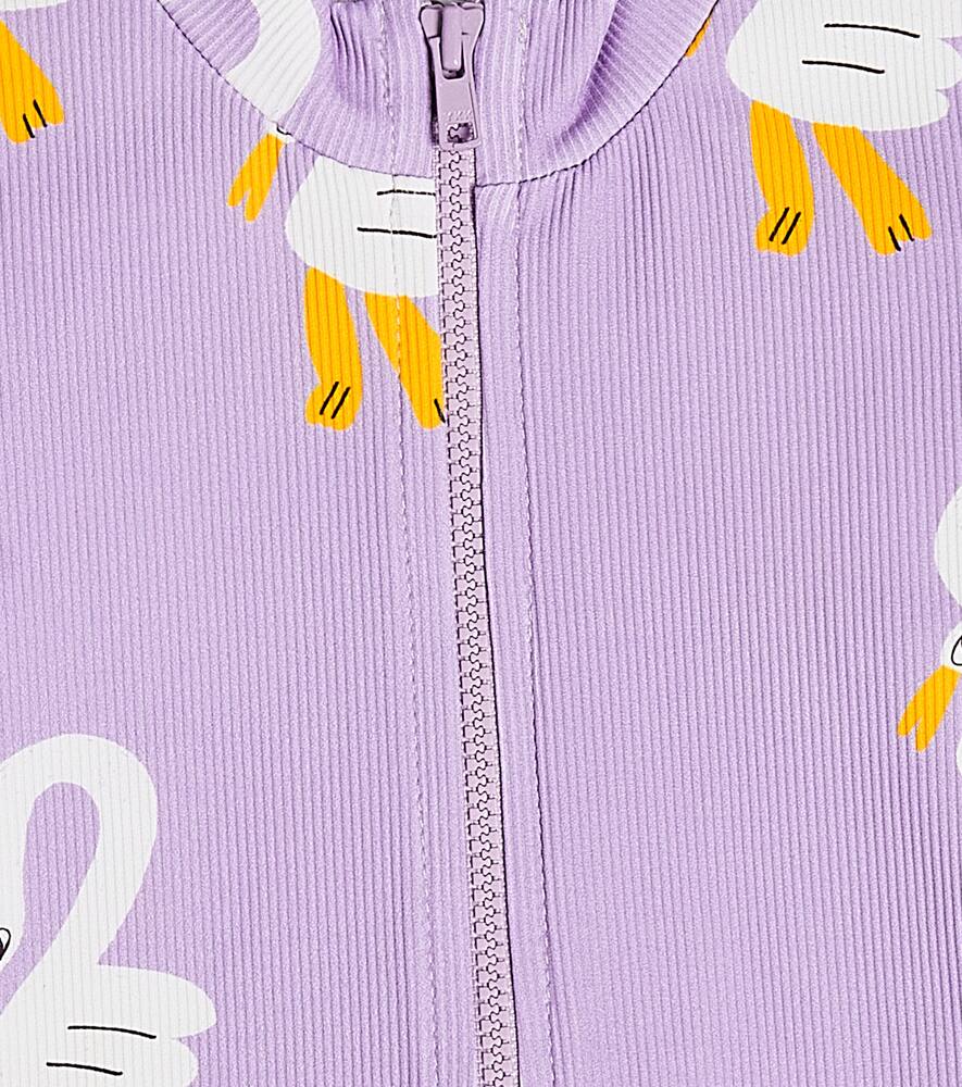 Bobo Choses Baby Printed Rashguard Swimsuit In Lavender