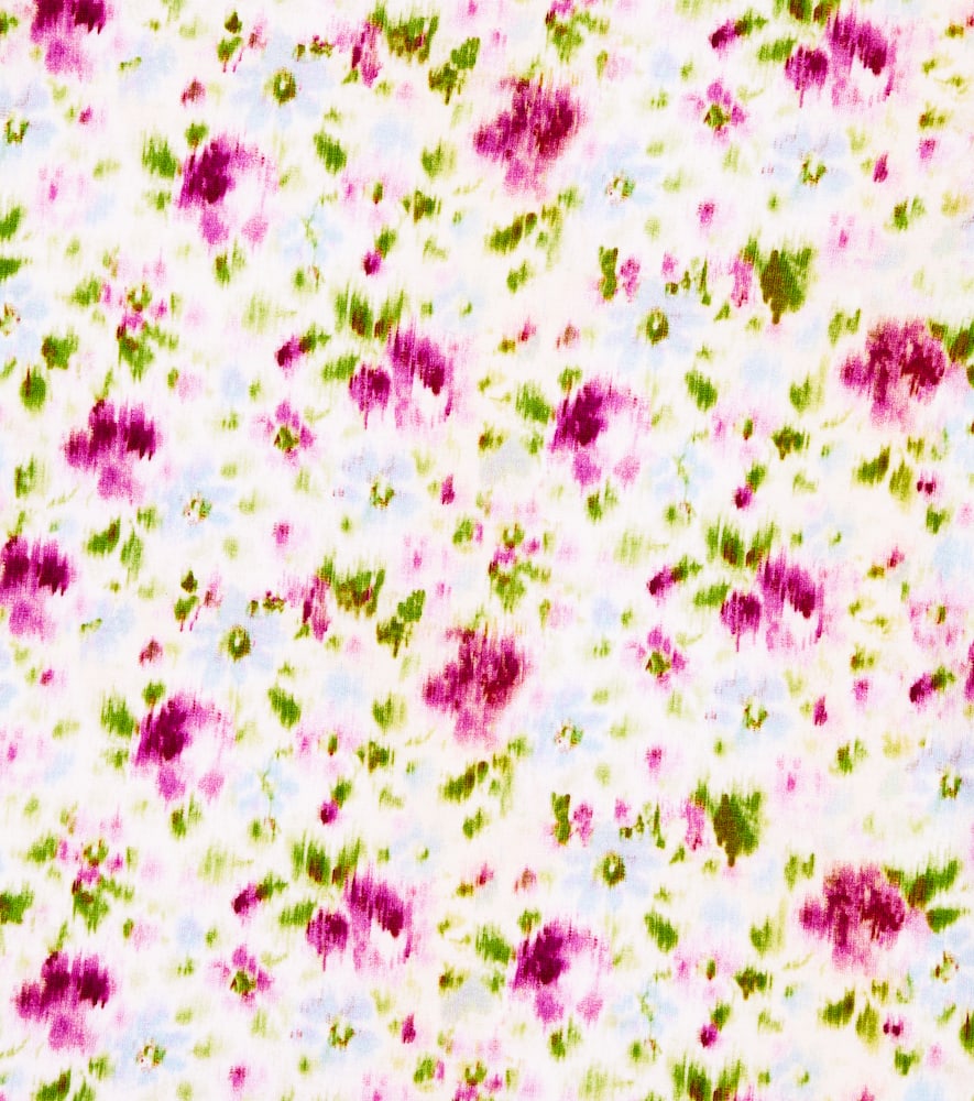 Morley Tyla Floral Cotton-blend Turtleneck Top In Purple