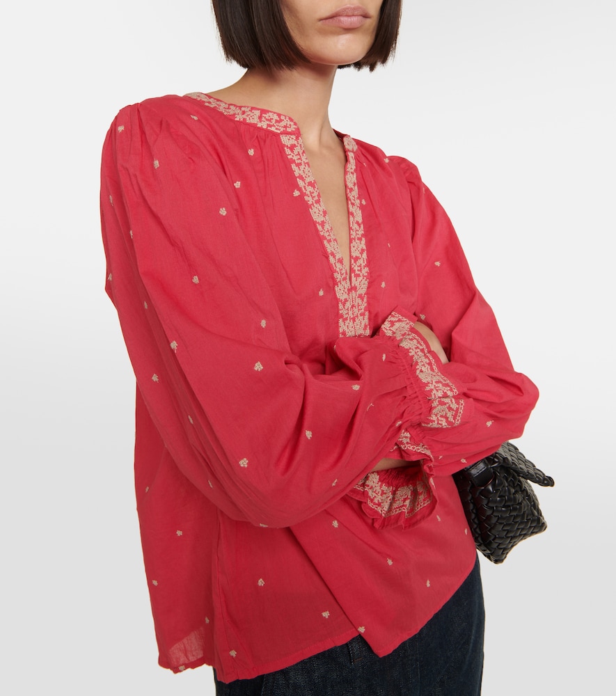  Velvet Velvet Ania Embroidered Cotton Top 