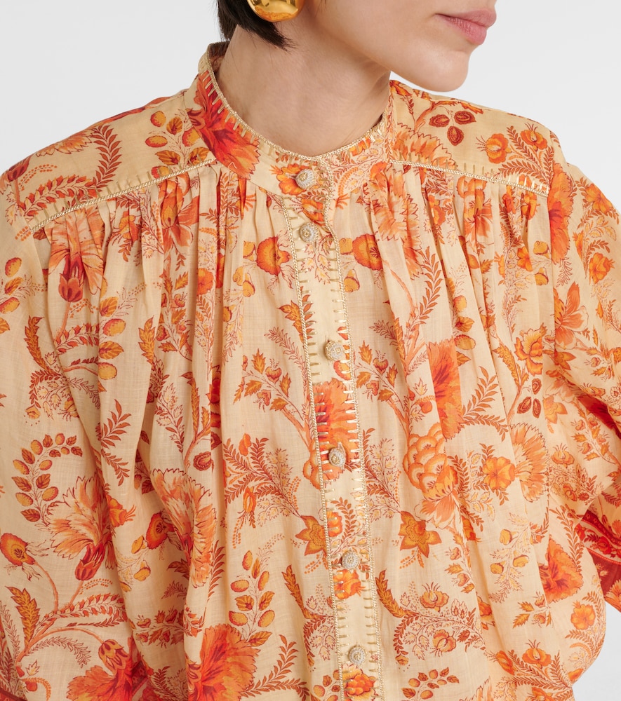  Zimmermann Zimmermann Bedruckte Bluse Junie Aus Ramie 