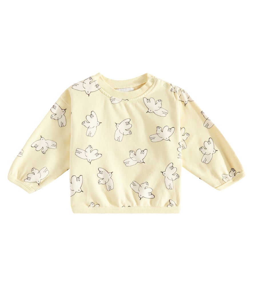 Bobo Choses Baby Printed Jersey Sweatshirt In Yellow