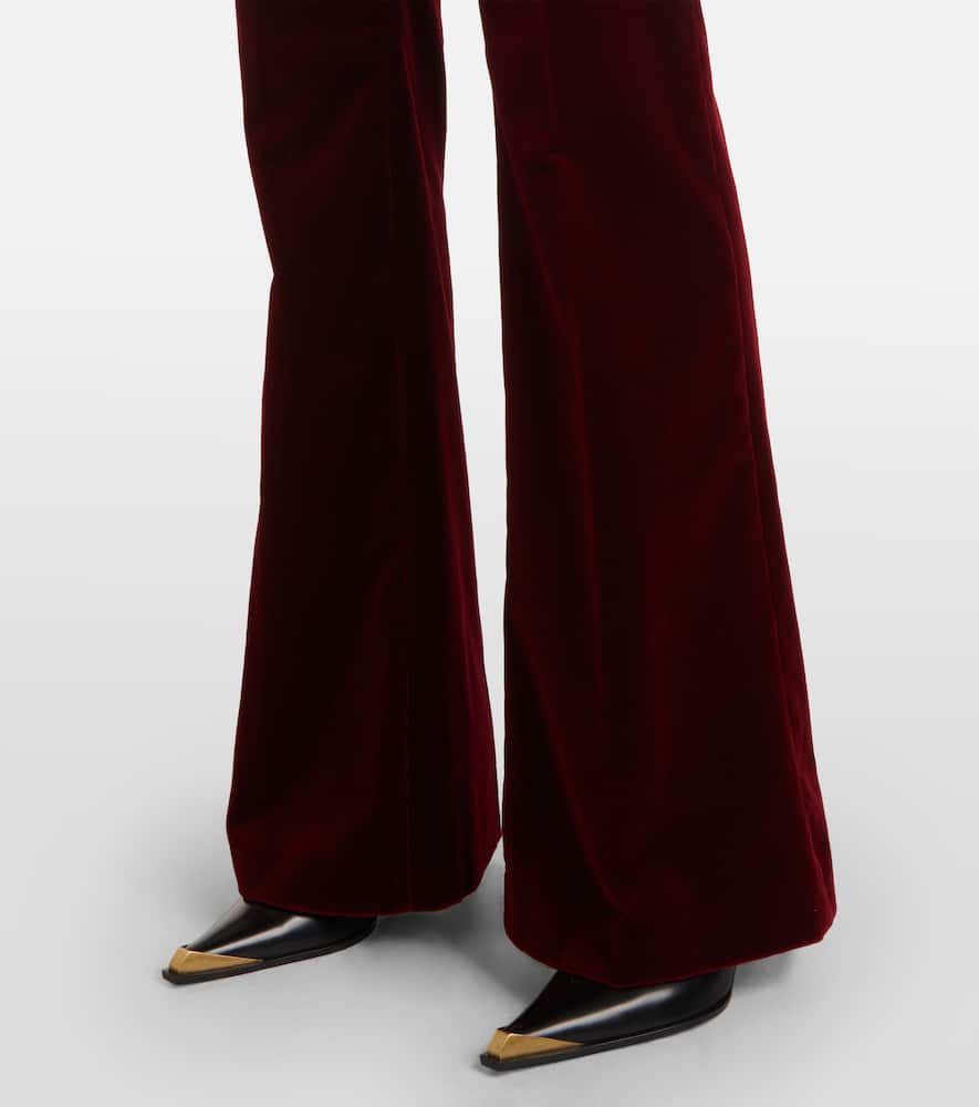 Etro Red Pants With Elastic Waistband In Brown