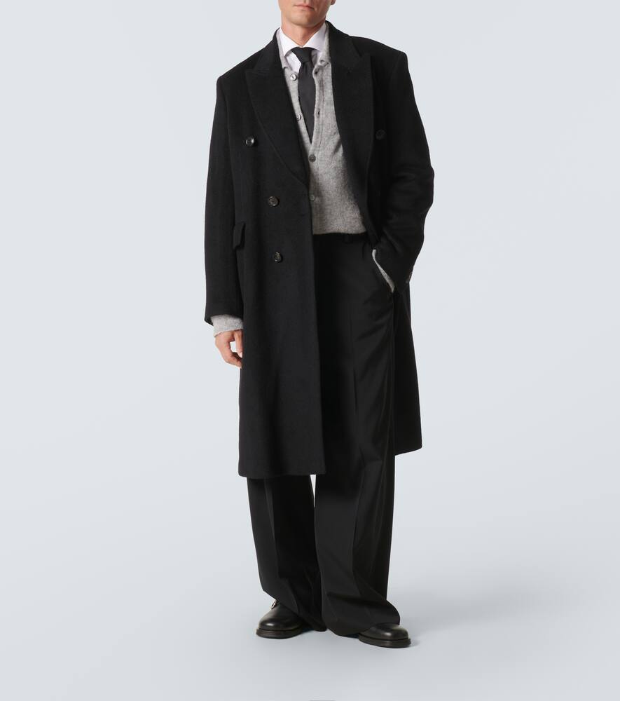 Our Legacy Whale double-breasted mohair-blend coat