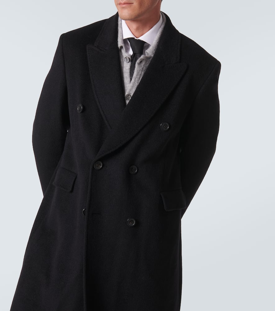 Our Legacy Whale double-breasted mohair-blend coat