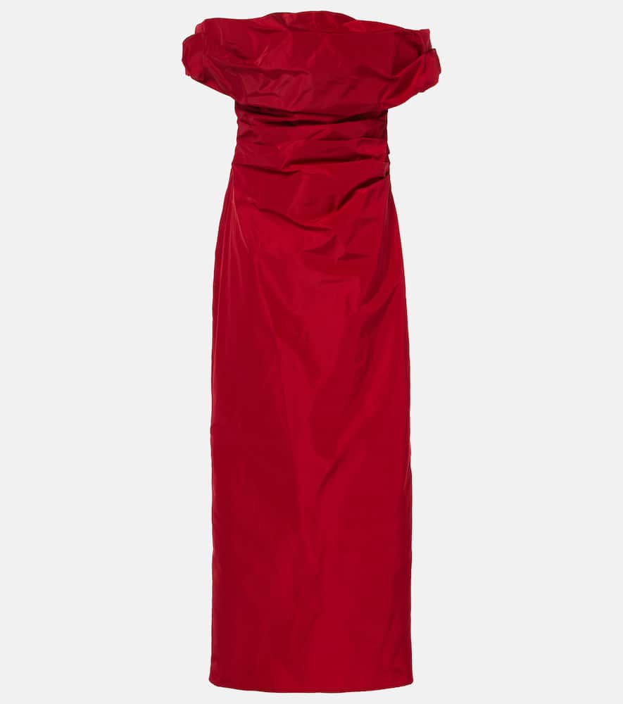 Andrea taffeta midi dress