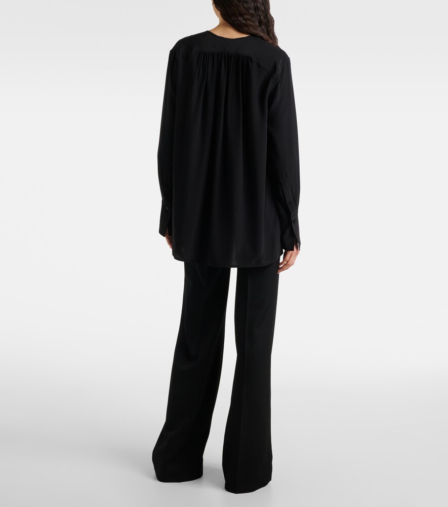  Victoria Beckham Victoria Beckham Schluppenbluse Aus Seide 