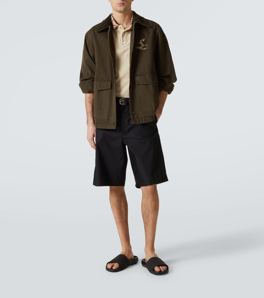 Burberry Textured Strap Black Mules With Cushioned Footbed In Black