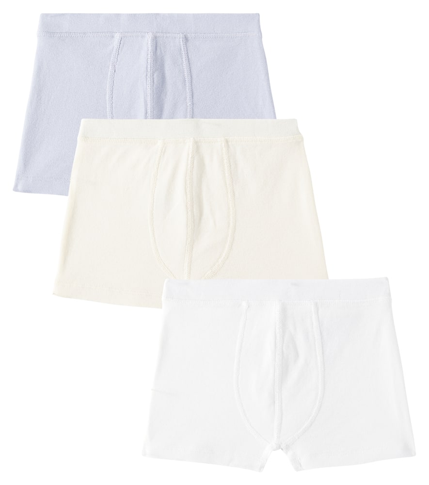Bonpoint Set Of 3 Acal Cotton Boxer Briefs In Multicoloured