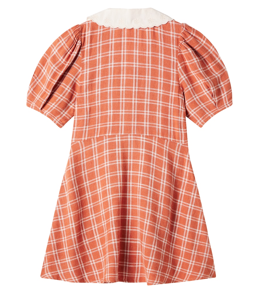  Rylee + Cru Rylee + Cru Del Mar Checked Linen-blend Dress 