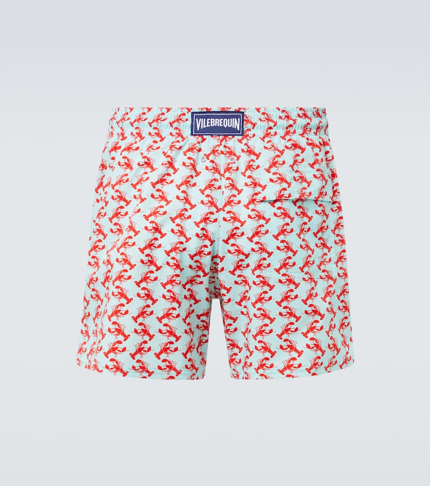 Vilebrequin Moorise Printed Swim Trunks In Red