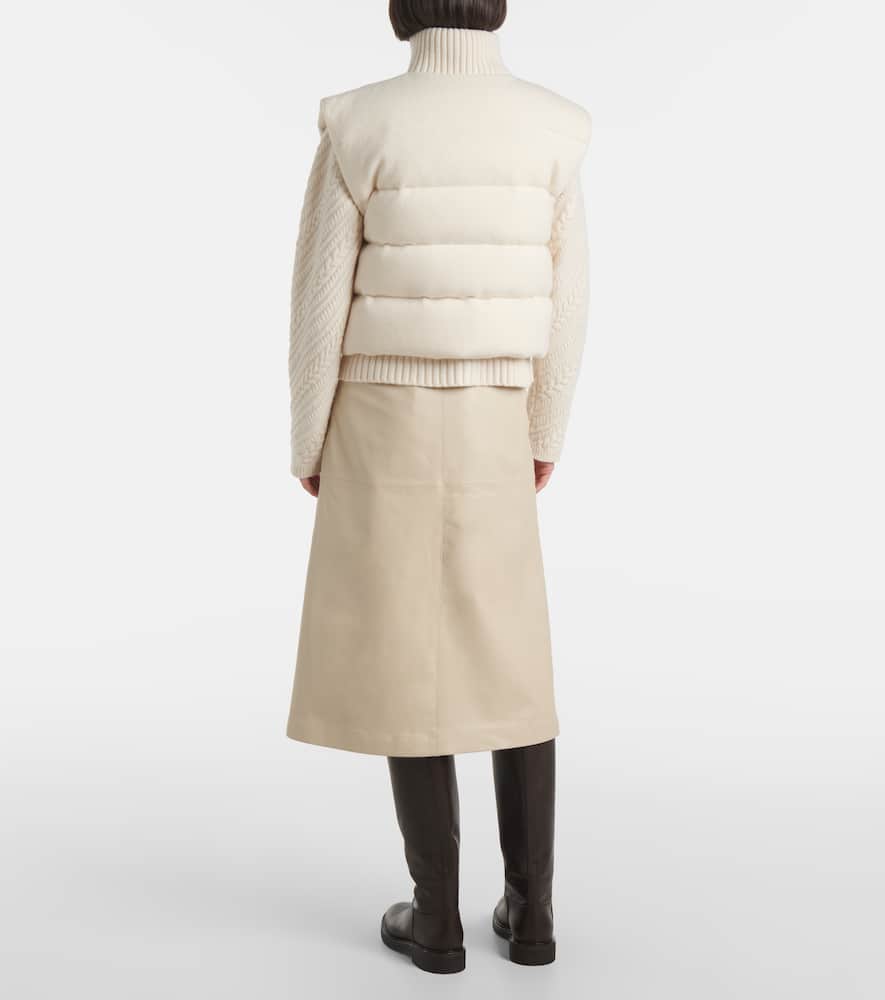 Joseph Puffer Vest In White
