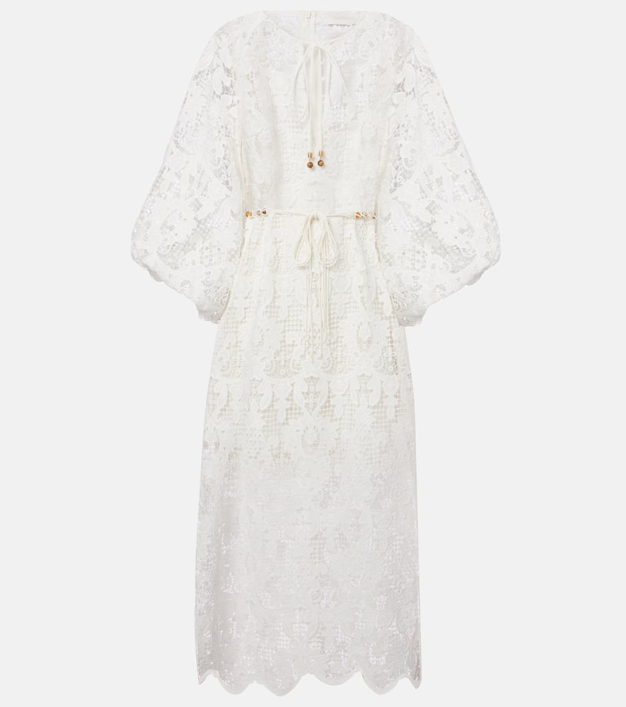 Zimmermann Coro Long Sleeve Guipure Lace Dress