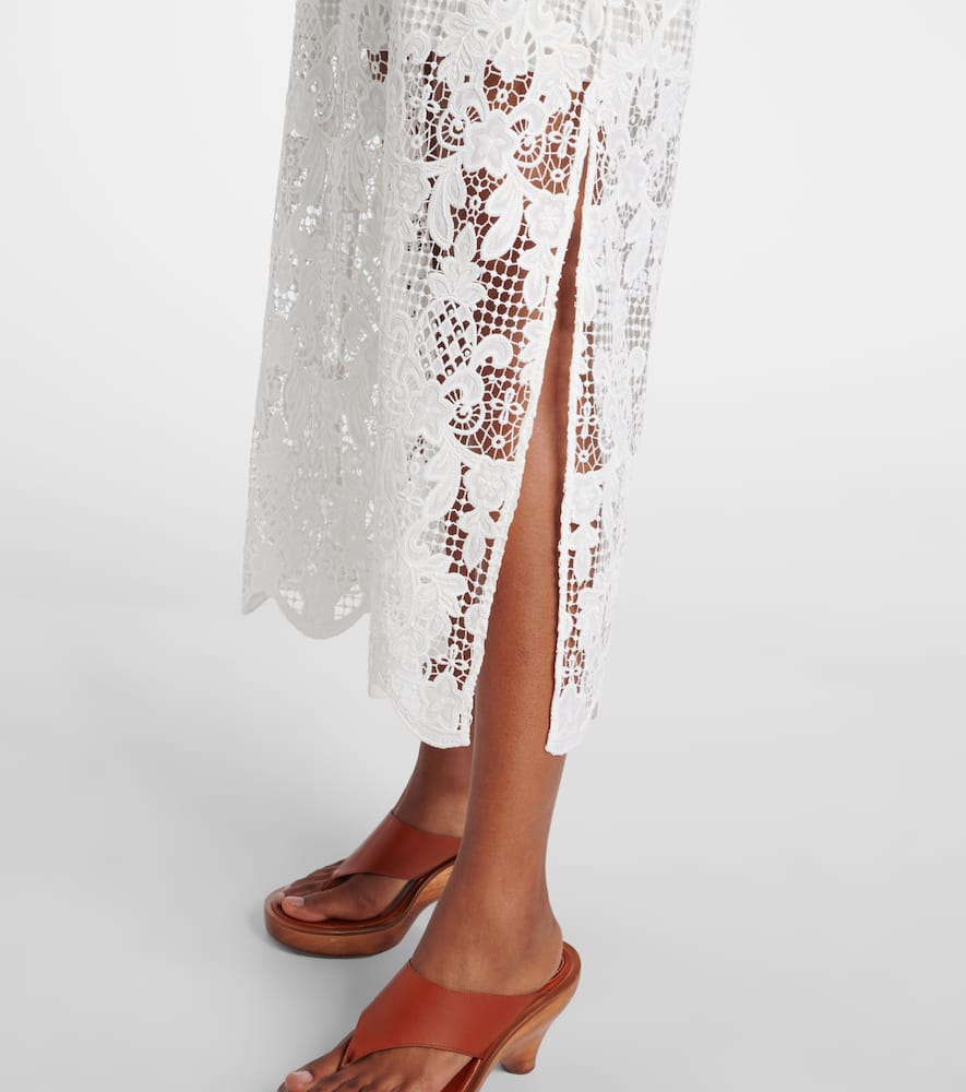 Zimmermann Coro Long Sleeve Guipure Lace Dress