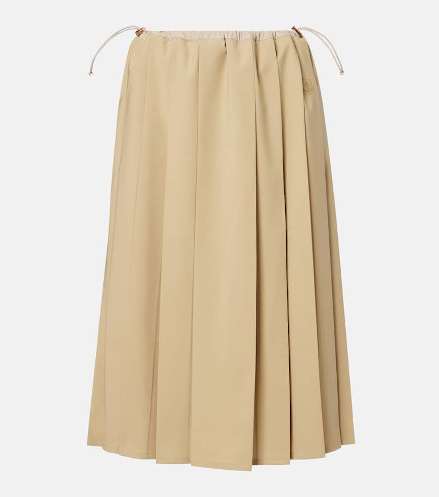 Pleated midi skirt