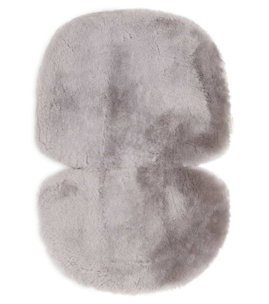Binibamba Snugler®羊毛皮婴儿车衬垫 In Gray