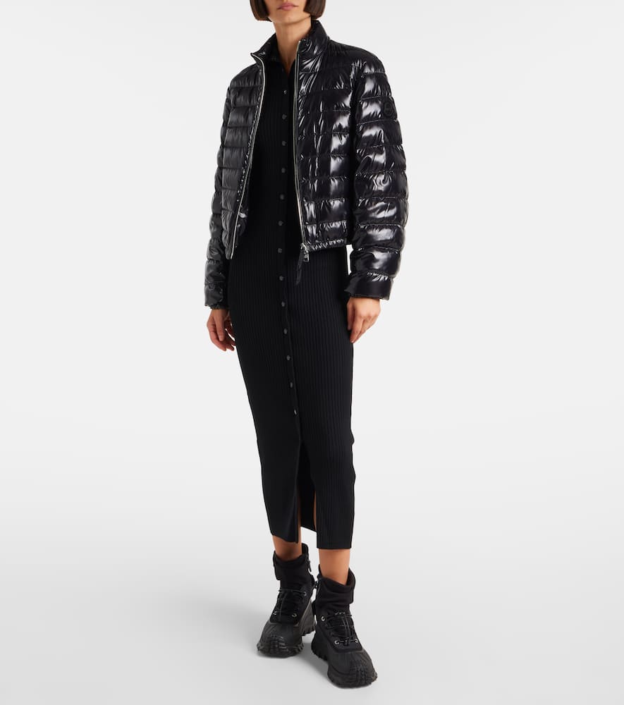 Moncler Genius Black Moncler X Ee72 By Edward Enninful Knut Short Down Jacket In Black