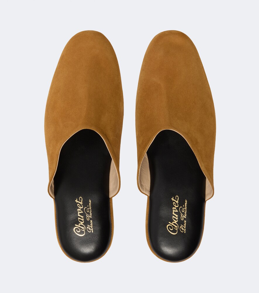  Charvet Charvet Leather-lined Suede Slippers 