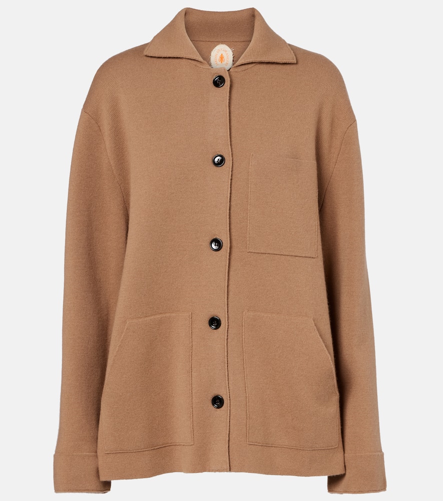 Jardin Des Orangers Wool And Cashmere Jacket In Brown