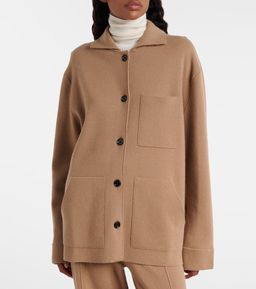 Jardin Des Orangers Wool And Cashmere Jacket In Brown
