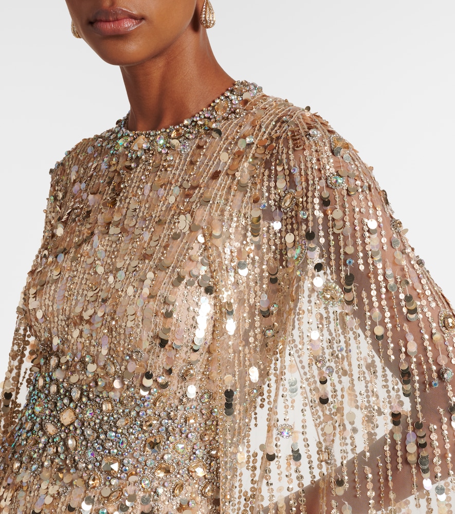  Jenny Packham Jenny Packham Verzierte Robe Honey Dew 