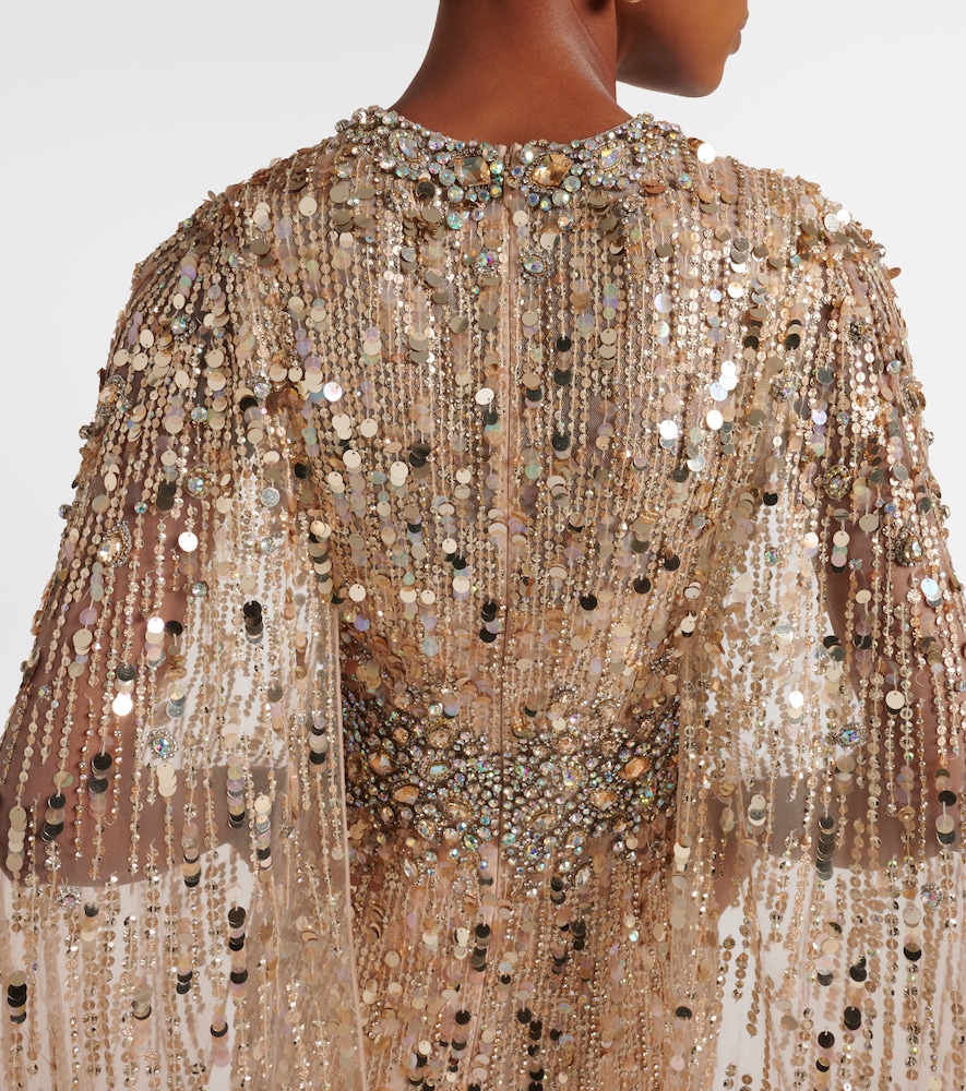  Jenny Packham Jenny Packham Verzierte Robe Honey Dew 