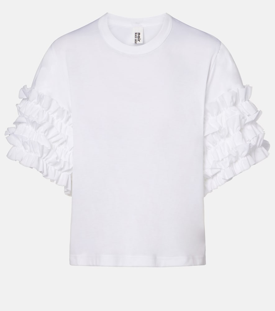 Noir Kei Ninomiya Ruffled cotton T-shirt