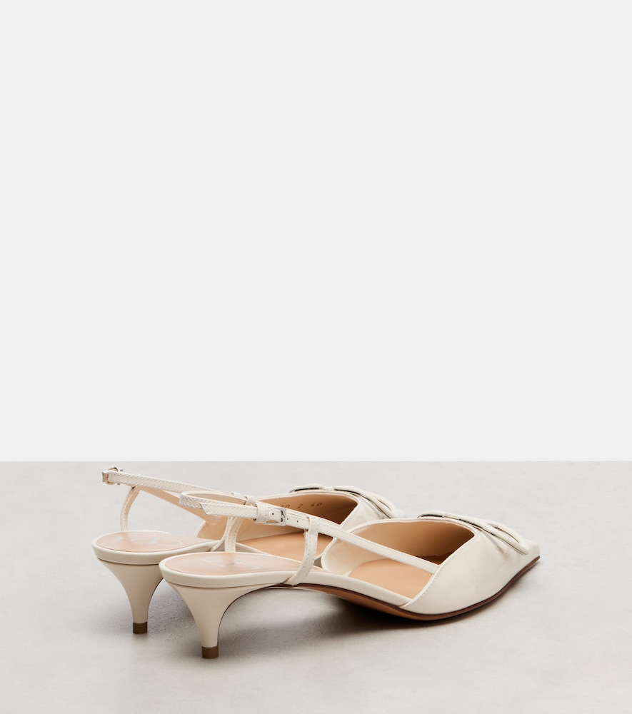  Valentino Garavani Valentino Garavani Slingback-pumps Vlogo 40 Aus Lackleder 