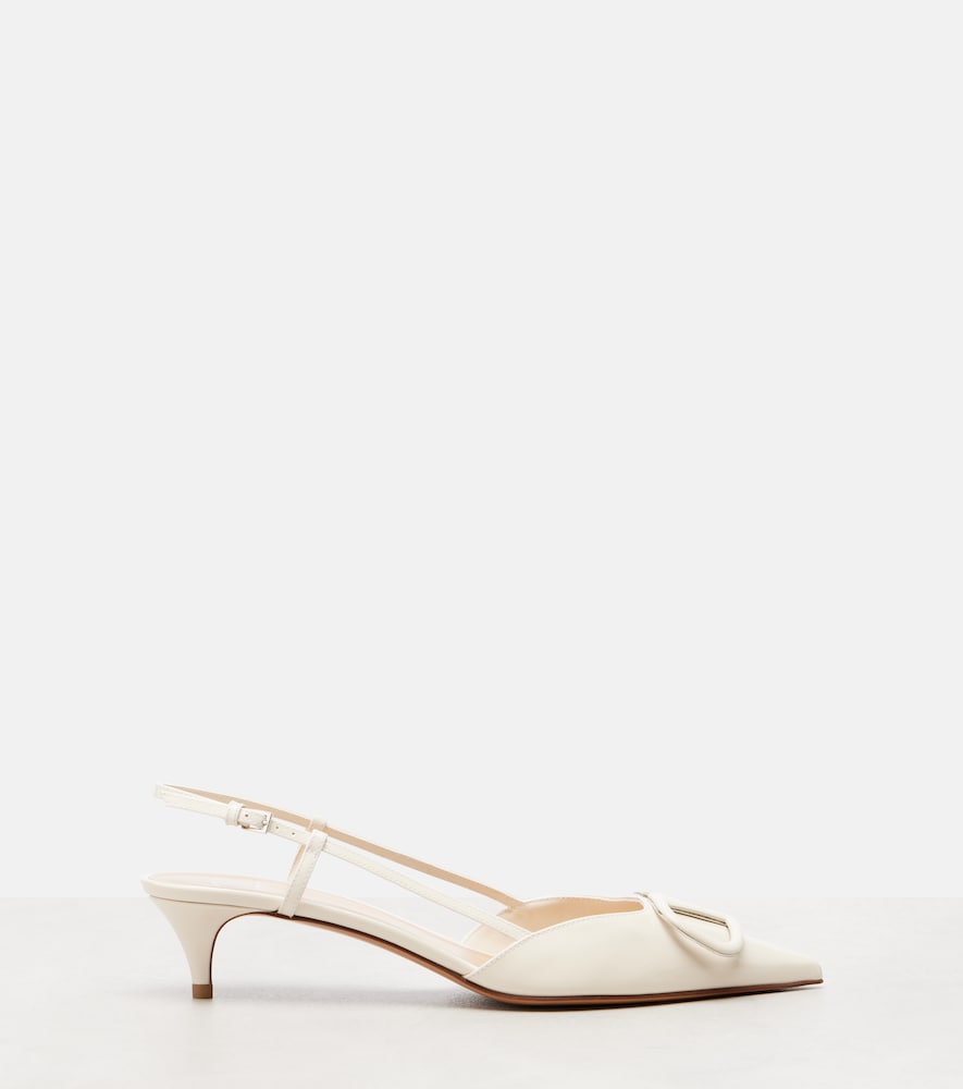  Valentino Garavani Valentino Garavani Slingback-pumps Vlogo 40 Aus Lackleder 