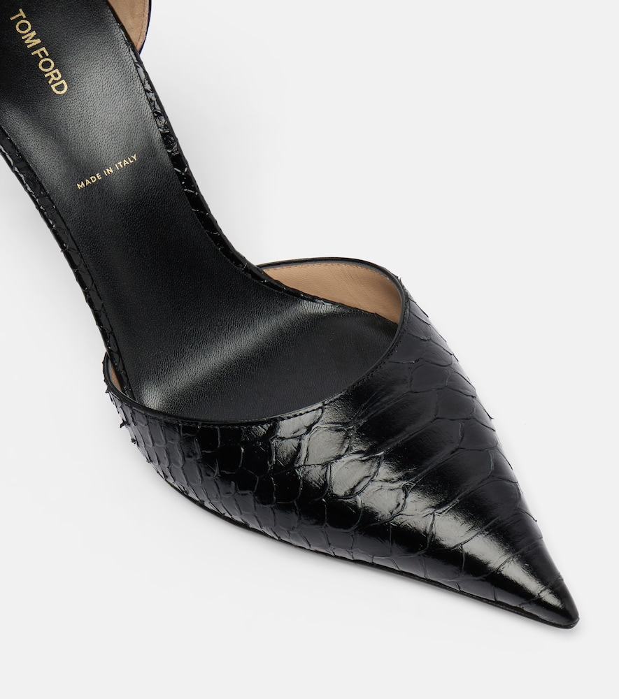  Tom Ford Tom Ford Spire Snake-effect Leather Pumps 