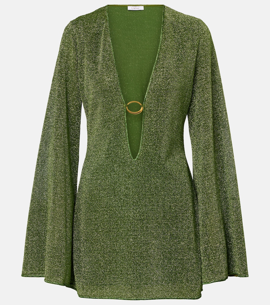 Oseree Oséree Lamé beach dress