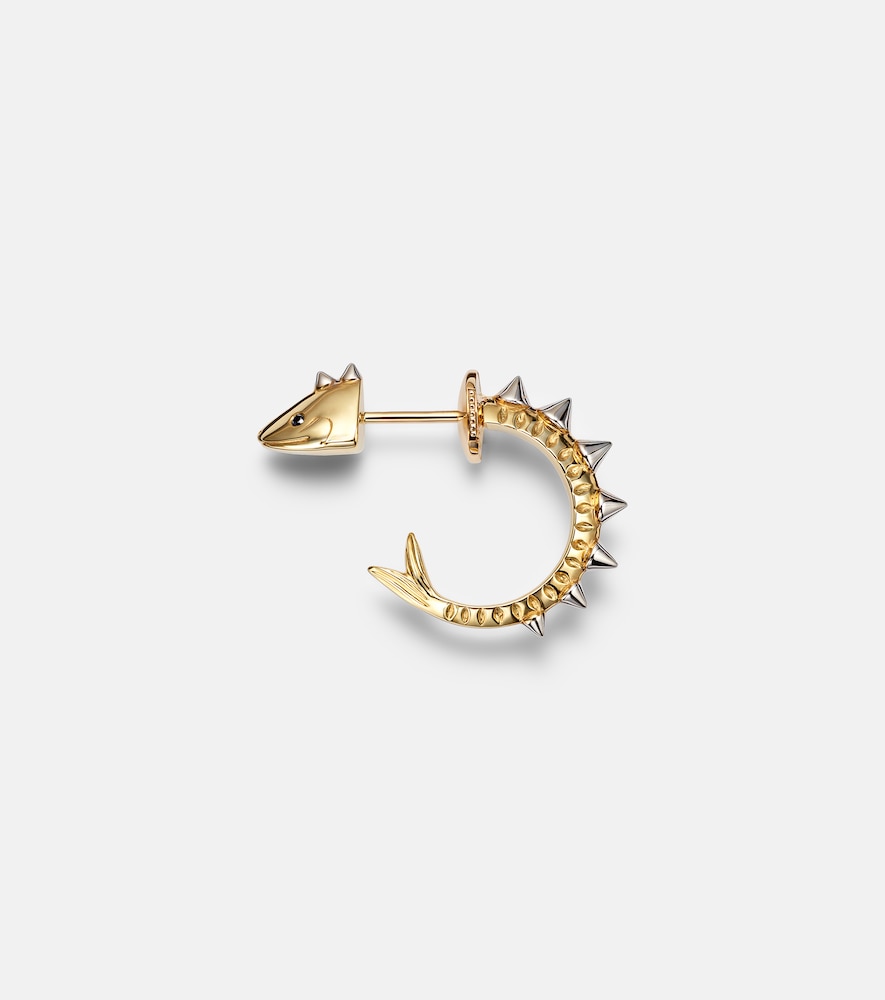 Yvonne Leon Yvonne Léon Marlin 9kt gold single earring with diamonds