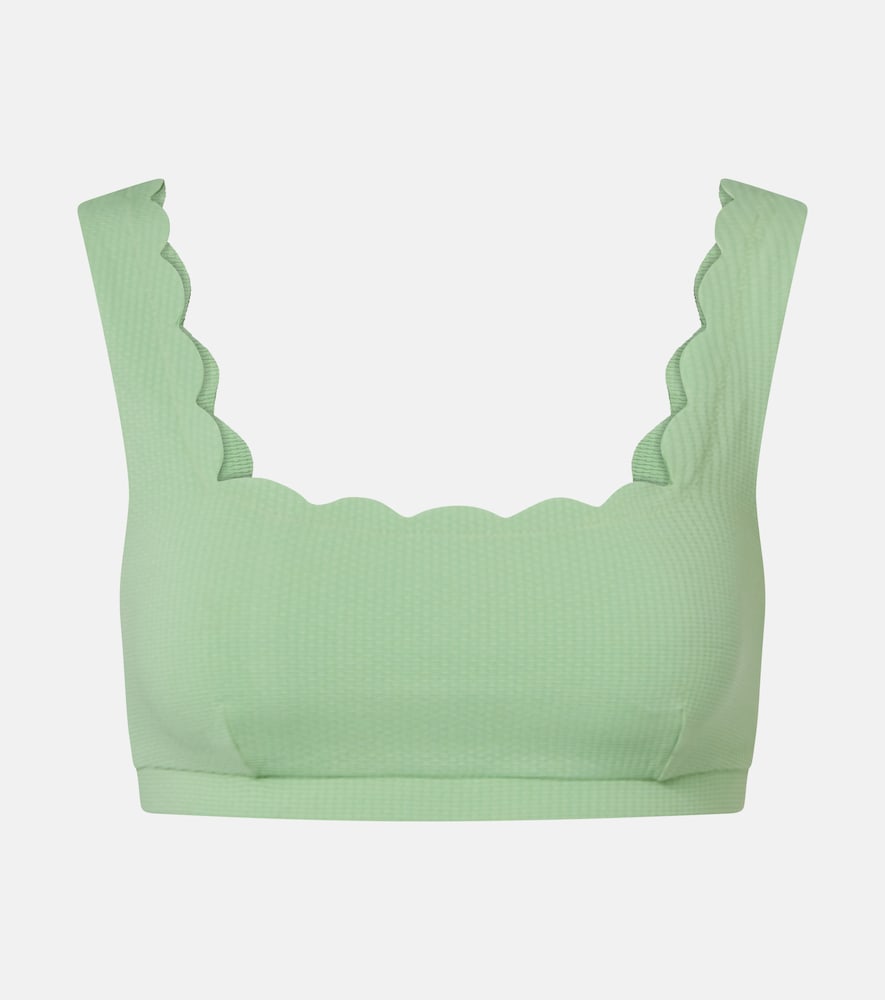 Marysia Palm Springs scalloped bikini top