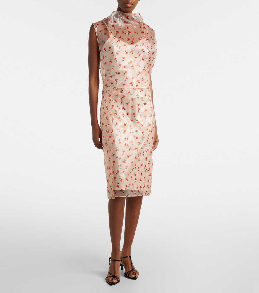  Jil Sander Jil Sander Floral Midi Dress 