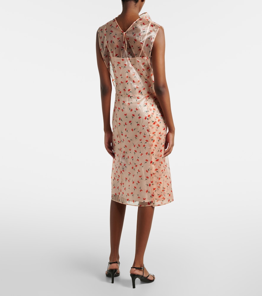 Jil Sander Jil Sander Floral Midi Dress 