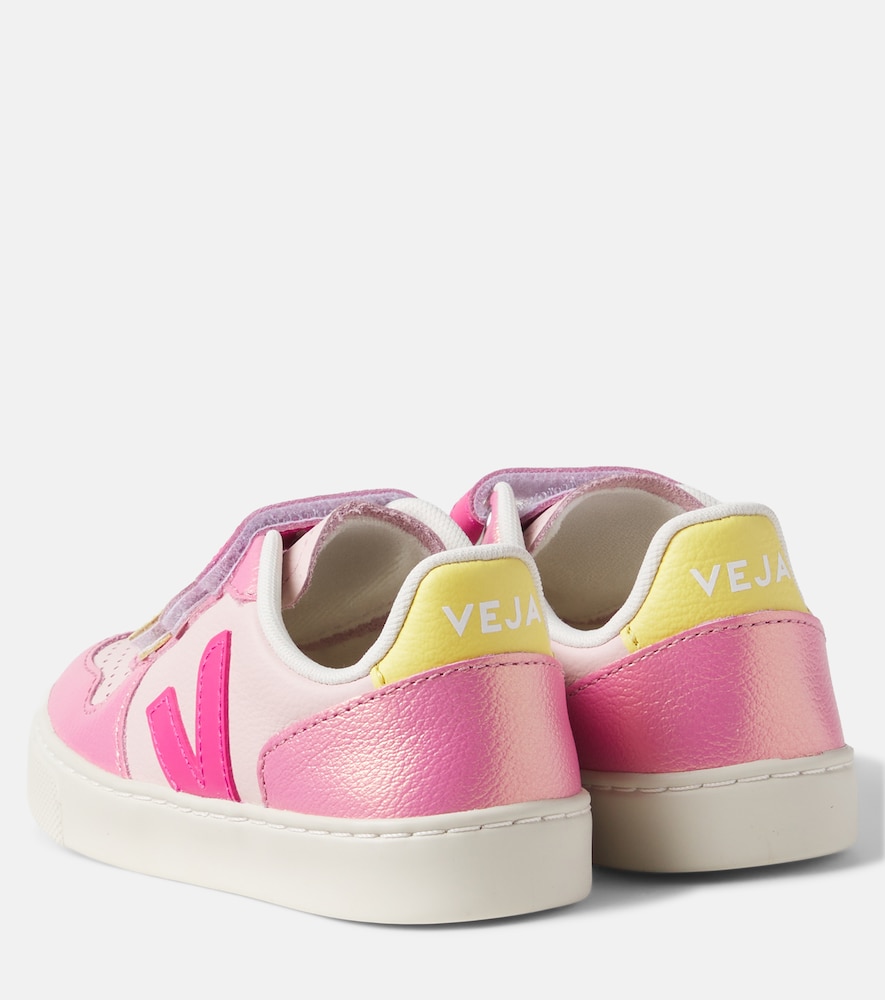  Veja Kids Veja Kids V-10 Leather Sneakers 