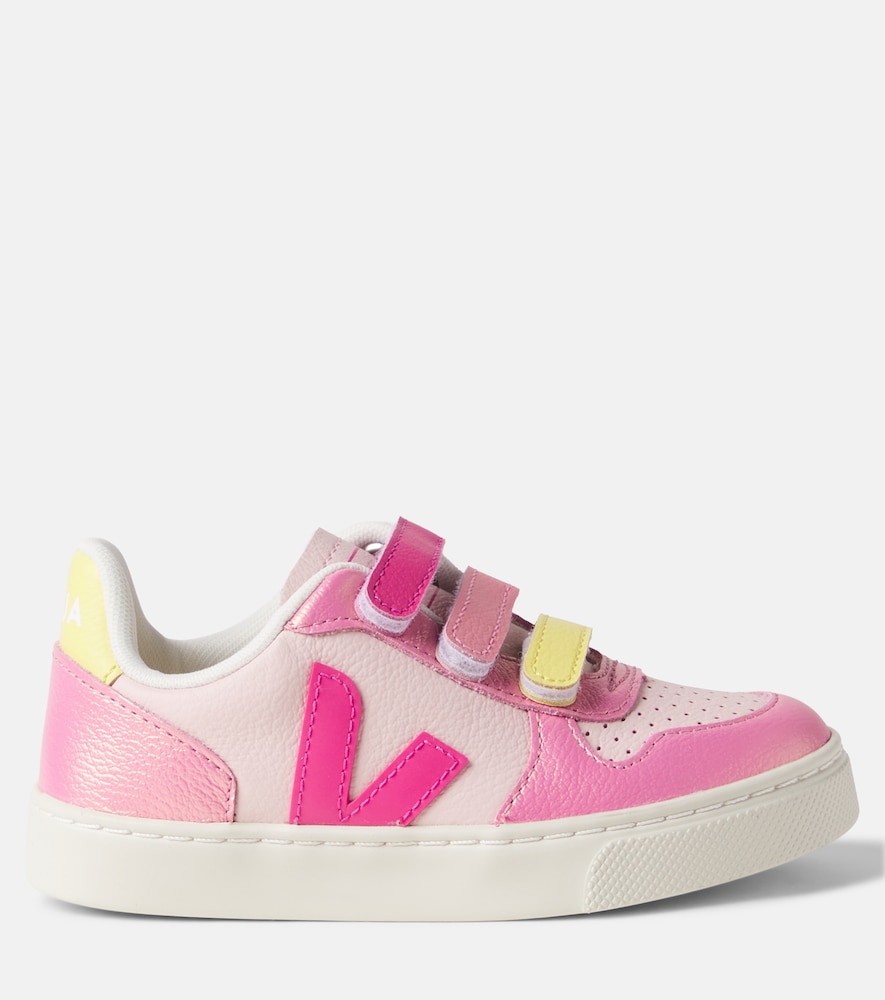  Veja Kids Veja Kids V-10 Leather Sneakers 