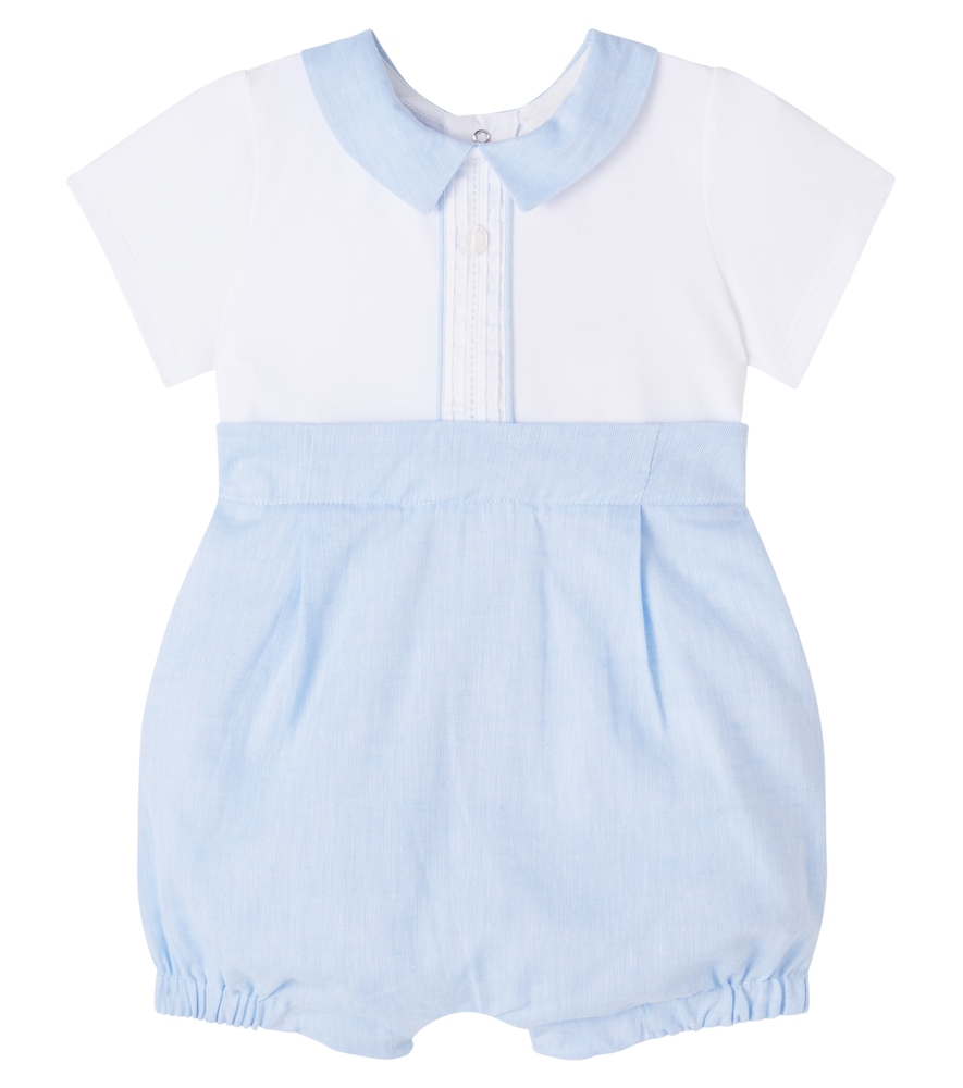 Patachou White Baby Cotton-Blend Playsuit M Size 18 - Mytheresa